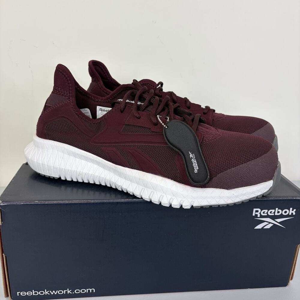 REEBOK Women's Flexagon 3.0 Athletic Work Shoe RB429 Burgundy Sneakers Size 12M‎